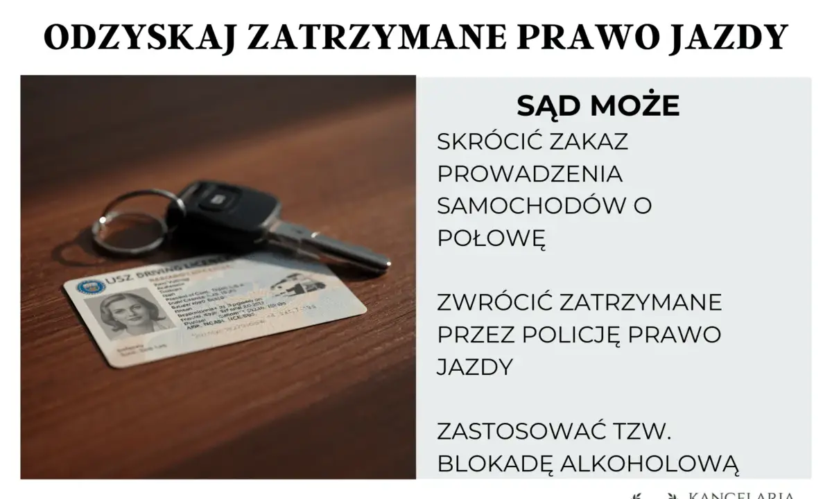 Zabrane prawo jazdy na 3 lata co dalej? Sąd może skrócić zakaz, zwrócić zatrzymane przez policję prawo jazdy lub zastosować blokadę alkoholową.