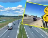 Znak drogowy z czołgiem informuje o dopuszczalnej masie całkowitej pojazdów.