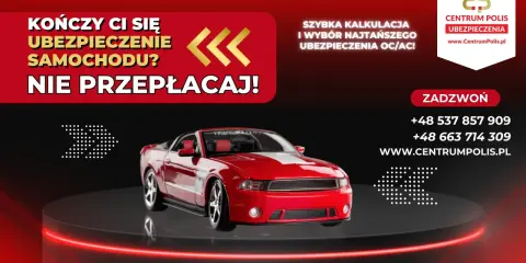 Nowy samochód z salonu? Z Centrum Polis ubezpieczenie OC/AC to szybka kalkulacja i najtańsza oferta. Zadzwoń!