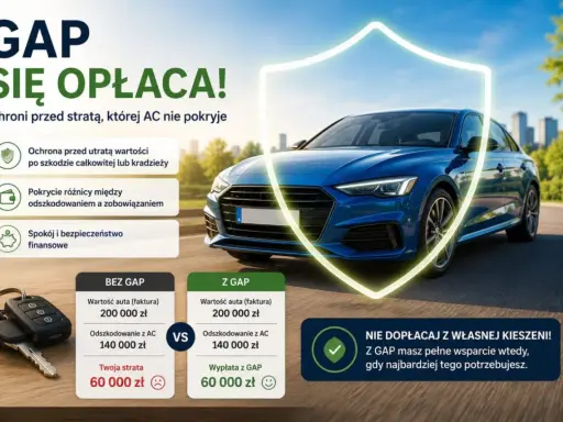 Co to jest GAP? Ubezpieczenie chroniące przed utratą wartości auta po szkodzie całkowitej lub kradzieży, zapewniające spokój finansowy.