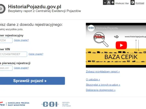 Historia pojazdu gov po numerze rejestracyjnym. Wpisz dane z dowodu rejestracyjnego, numer VIN i datę pierwszej rejestracji, aby sprawdzić pojazd.