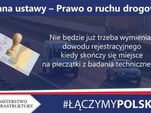 Zmiana prawa: brak miejsca na pieczątki w dowodzie rejestracyjnym nie będzie już powodem do jego wymiany.