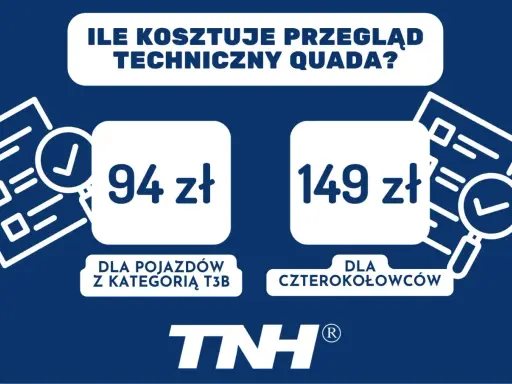 Przegląd techniczny quada: 94 zł dla pojazdów z kategorią T3B, 149 zł dla czterokołowców. Rejestracja quada może być tańsza!
