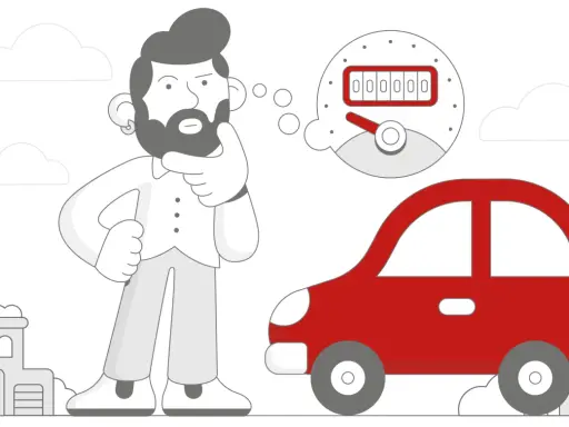 Zastanawiasz się, jak sprawdzić auto po rejestracji? Oto czerwony samochód i licznik, który pomoże Ci w decyzji.