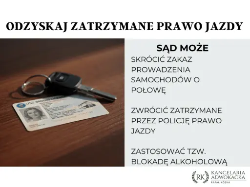 Zabrane prawo jazdy na 3 lata co dalej? Sąd może skrócić zakaz, zwrócić zatrzymane przez policję prawo jazdy lub zastosować blokadę alkoholową.