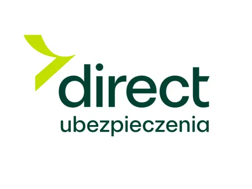 Logo Direct Ubezpieczenia, jednej z firm ubezpieczeniowych w Polsce.