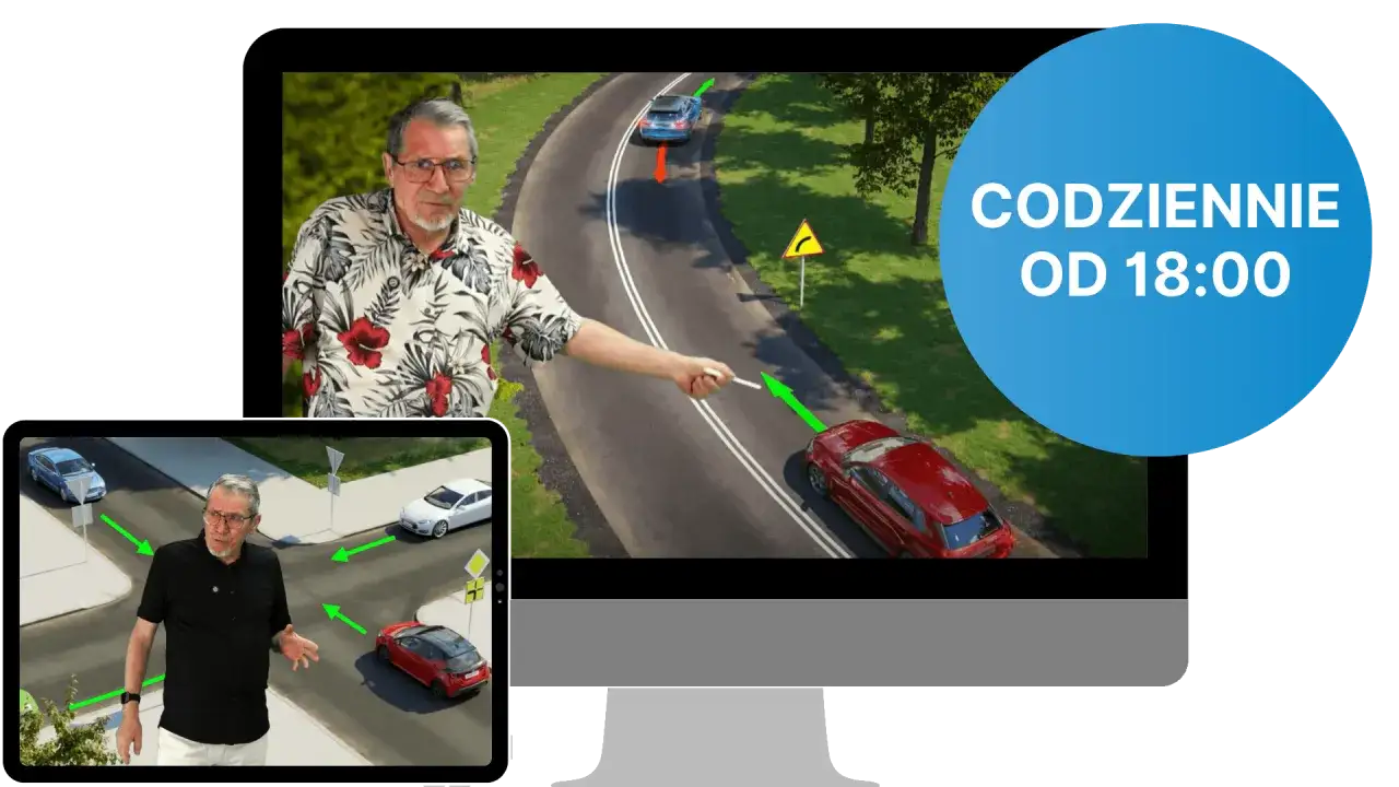 Dowiedz się, ile trwają wykłady na prawo jazdy B, oglądając symulacje ruchu drogowego z instruktorem. Codziennie od 18:00.